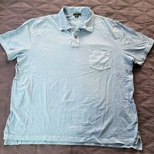 Men's J Crew Light Blue Pocket Polo Shirt Xl